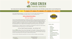 Desktop Screenshot of cavecreekfinancialassociates.com