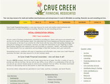 Tablet Screenshot of cavecreekfinancialassociates.com